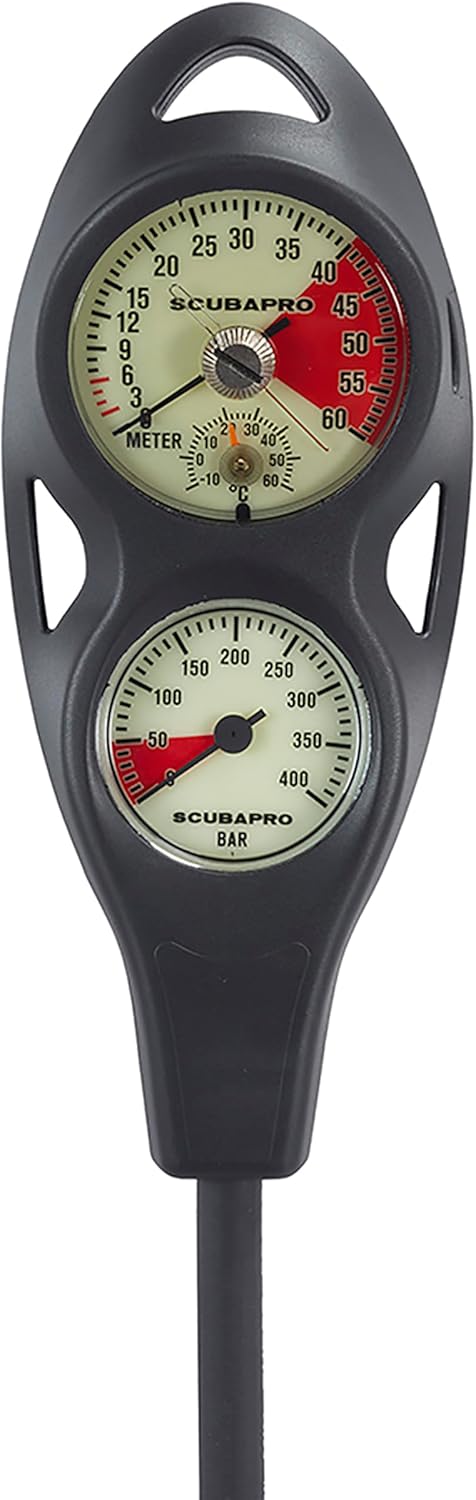 Scubapro 2 Gauge Metric In-Line Console