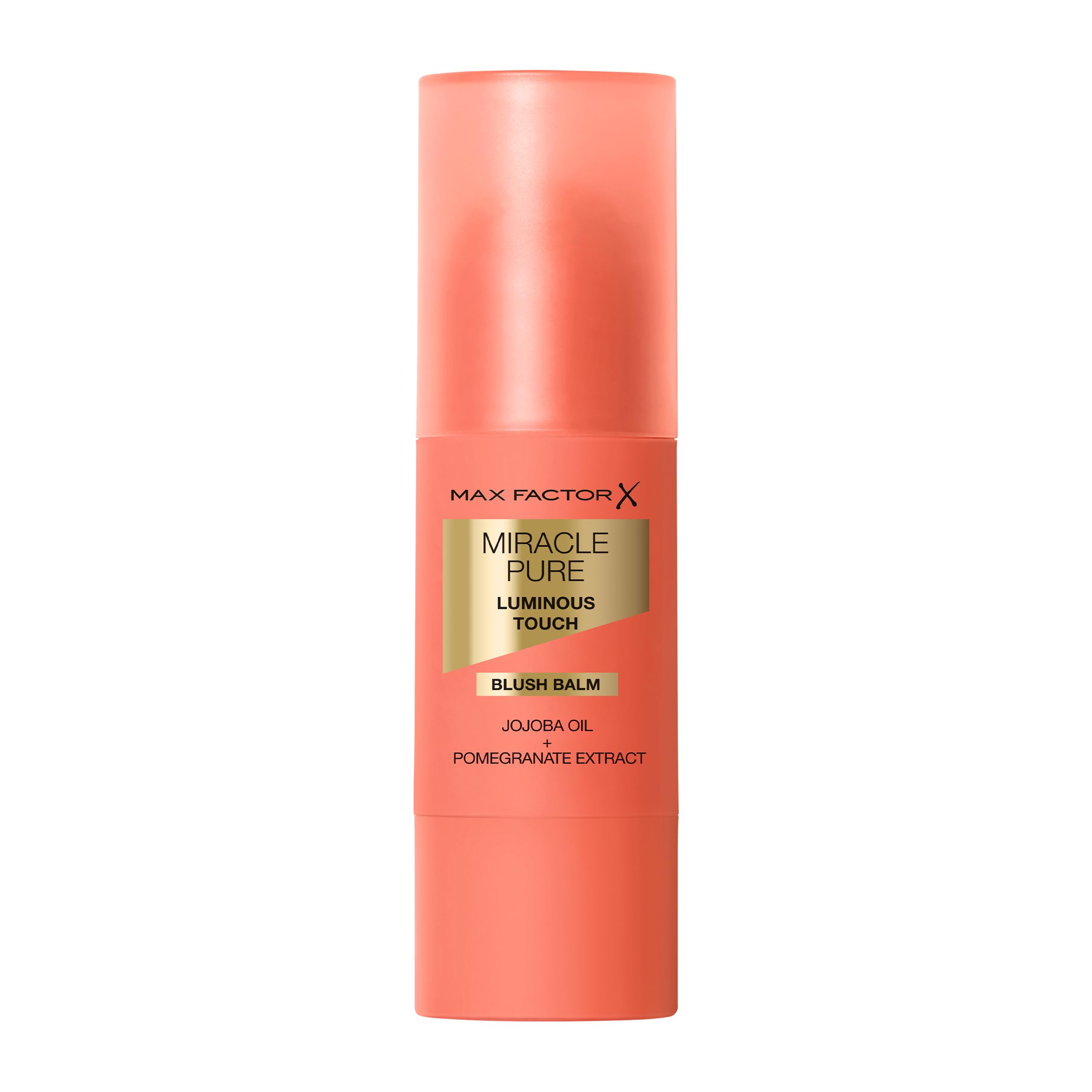 Max Factor Miracle Pure Luminous Touch Blush Balm, 35 Coral Blush, Modular, Creamy Blush, Luminous Finish, Vegan Formula, 6 g