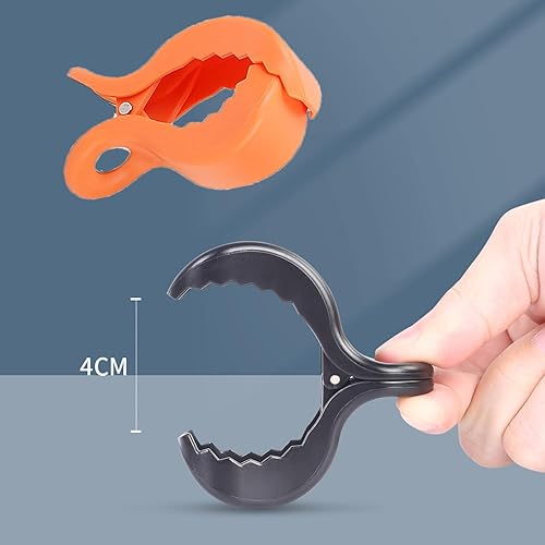 Miniatura 7 de 6 pinzas para cochecito para enganchar muselina y funda de asiento de juguetes, clips de manta, clip universal de plástico, cubierta de lactancia,