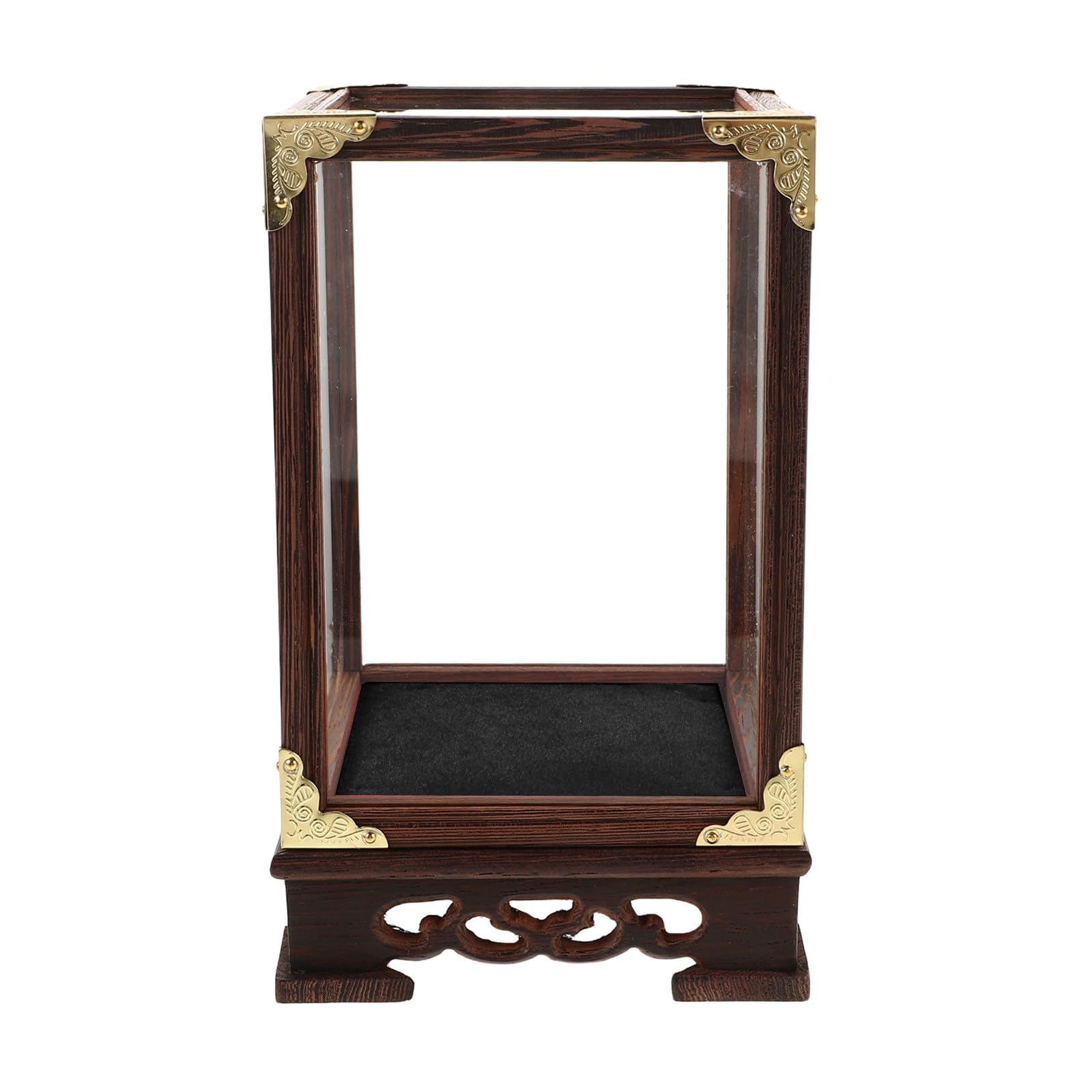 Caja Transparente Exposición Base de Madera y Protección Anti Polvo para Figuras y Modelos, Vitrina Elegante y Versátil para Exhibición de Colección