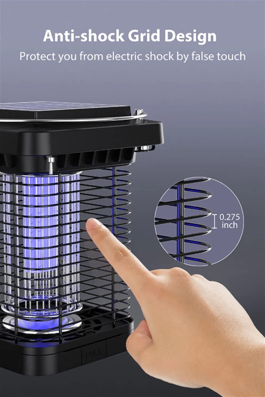 DLUCCA Lampada Anti Zanzara Lampada Anti Zanzara Lampada da Campeggio elettrica for zanzare Killer Bug Solar Insect Killer for Giardino Domestico