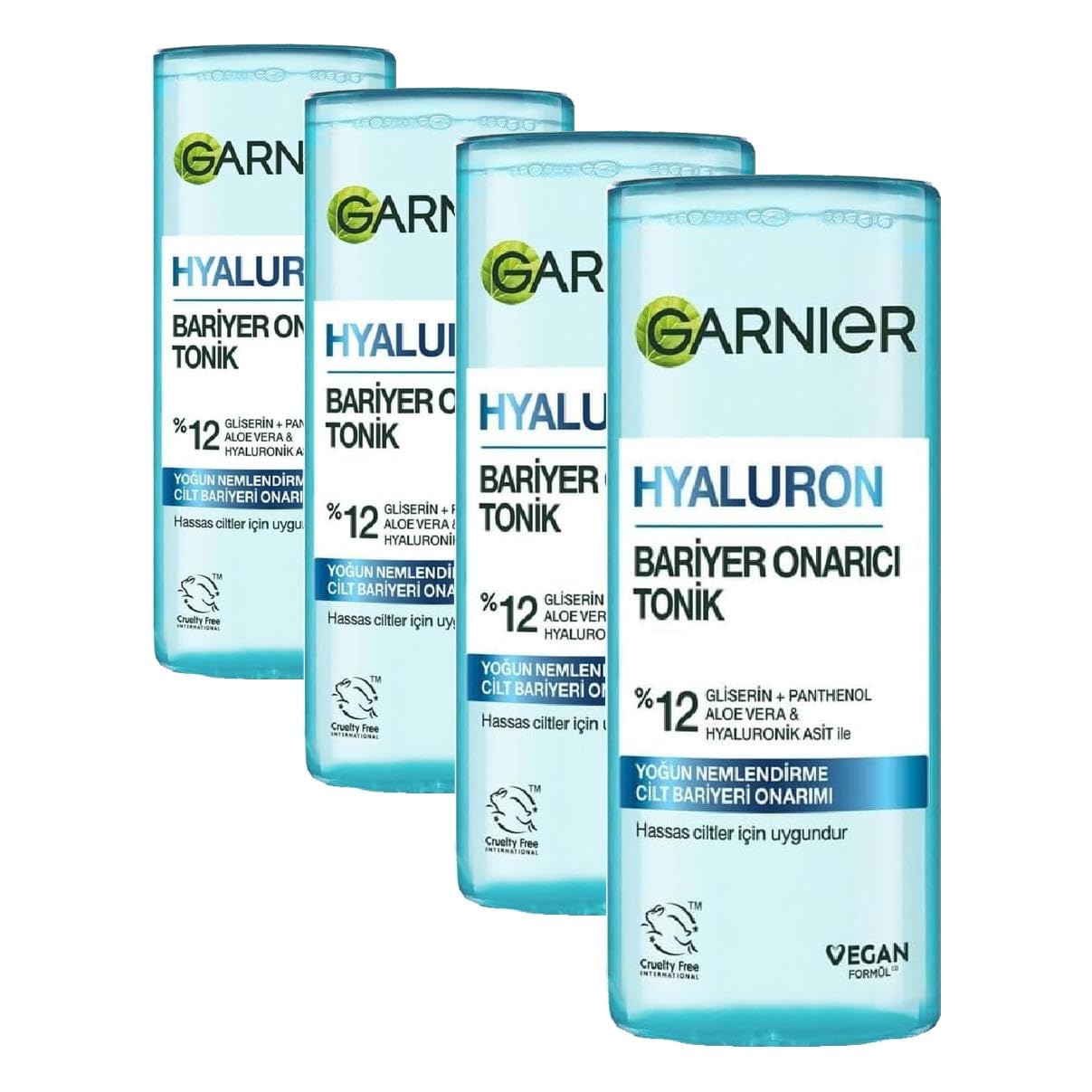 Garnier Hyaluron Bariyer Onarıcı Tonik 120ML (Gliserin, Panthenol, Aloe Vera & Hyaluronik) (4 paketi)