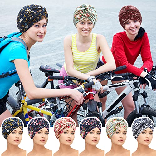 12 Pieces Women Chemo Hats Cancer Patients Headwear Cancer Turban Beanies Caps Chemo Headcovers Cotton Head Wrap Cute Floral Skull Cap Pleated Stretch Ruffle For Hair Loss, 6 Styles #TOP6