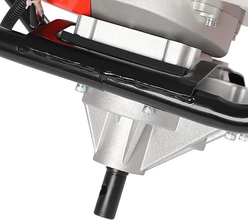 Miniatura 6 de OCASAMI Excavadora de agujeros de poste de taladro alimentada por gas 52CC 2 tiempos, taladro de tierra EPA con broca de 4", 6" y 8" y varilla de