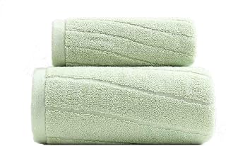 Soft Cotton Towels for Adults - Absorbent Bath Towels Extra Large 140 x 70 cm Green 32 Strands Perfect Bathroom Gift for Home Spa and Daily Use