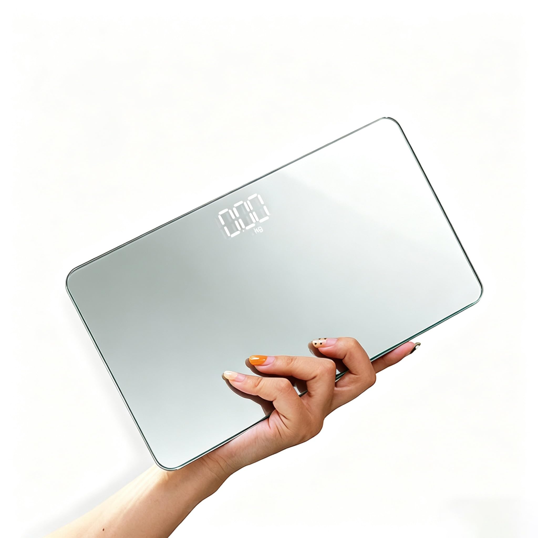 Venugopalan Body Weight Scale, Small Travel Size Mirror Scale Digital Bathroom Fat Monitor Accurate Loss Weight for Personal Health (Rechargeable)-image-46