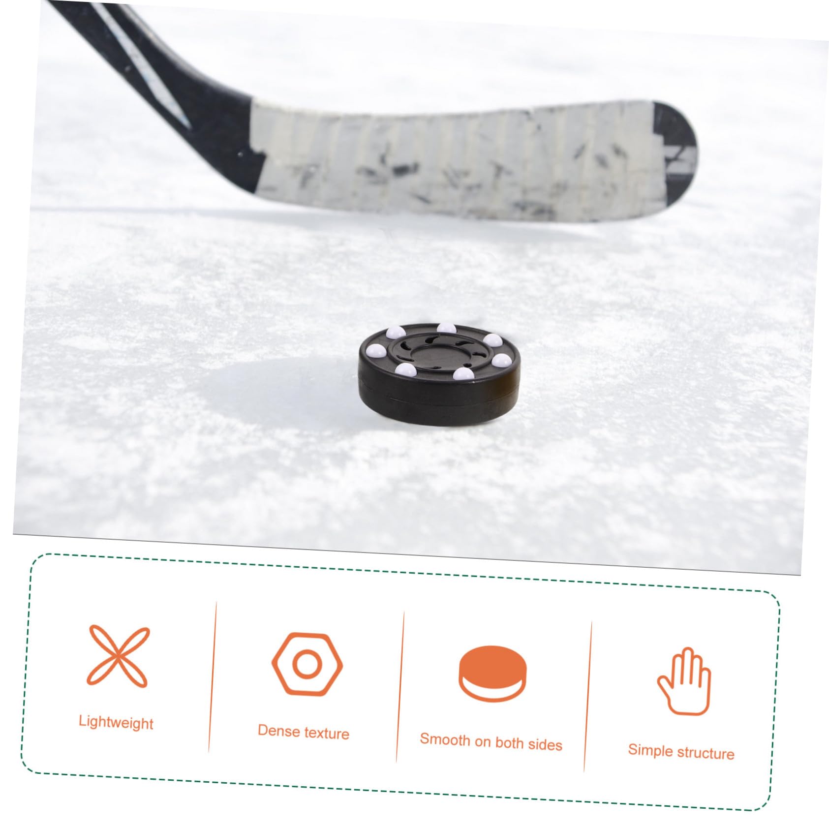 SUPVOX Dischi da Hockey su Pavimento 3 Pezzi in ABS con Peso Realistico per Allenamento Sportivo Indoor, Controllo Senza Sforzo, Adatti a Principianti e Ragazzo Ragazza