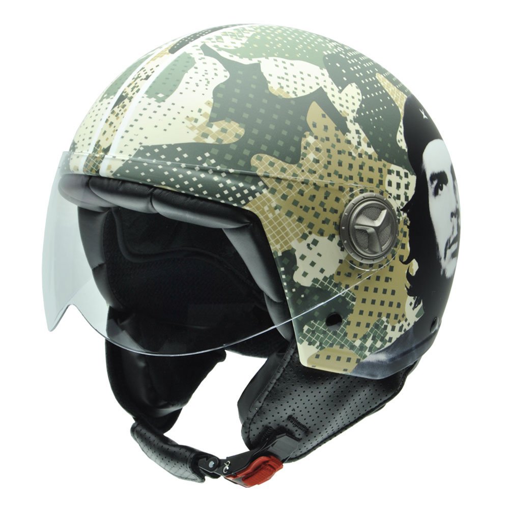che guevara motorcycle helmet NZI Zeta by Helmet, Camo, 59 (XL) Automotive BROWNING Color:Bashed Bunker Okuma Fishing Tackle