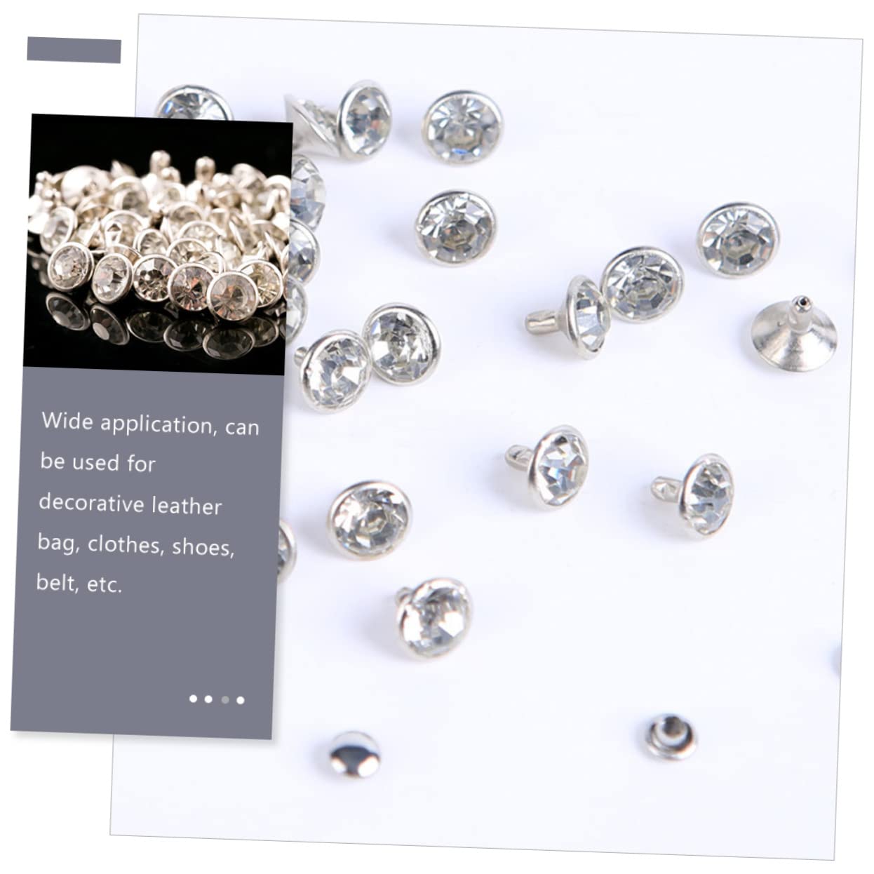 EXCEART 800 Juegos De Remaches De Diamantes Decoración De Metal Chaqueta De Jeans Remaches De Cuero Remache De Cinturón Ropa Y Prendas De Vestir Jeans Con Remaches Remaches Hechos A Mano