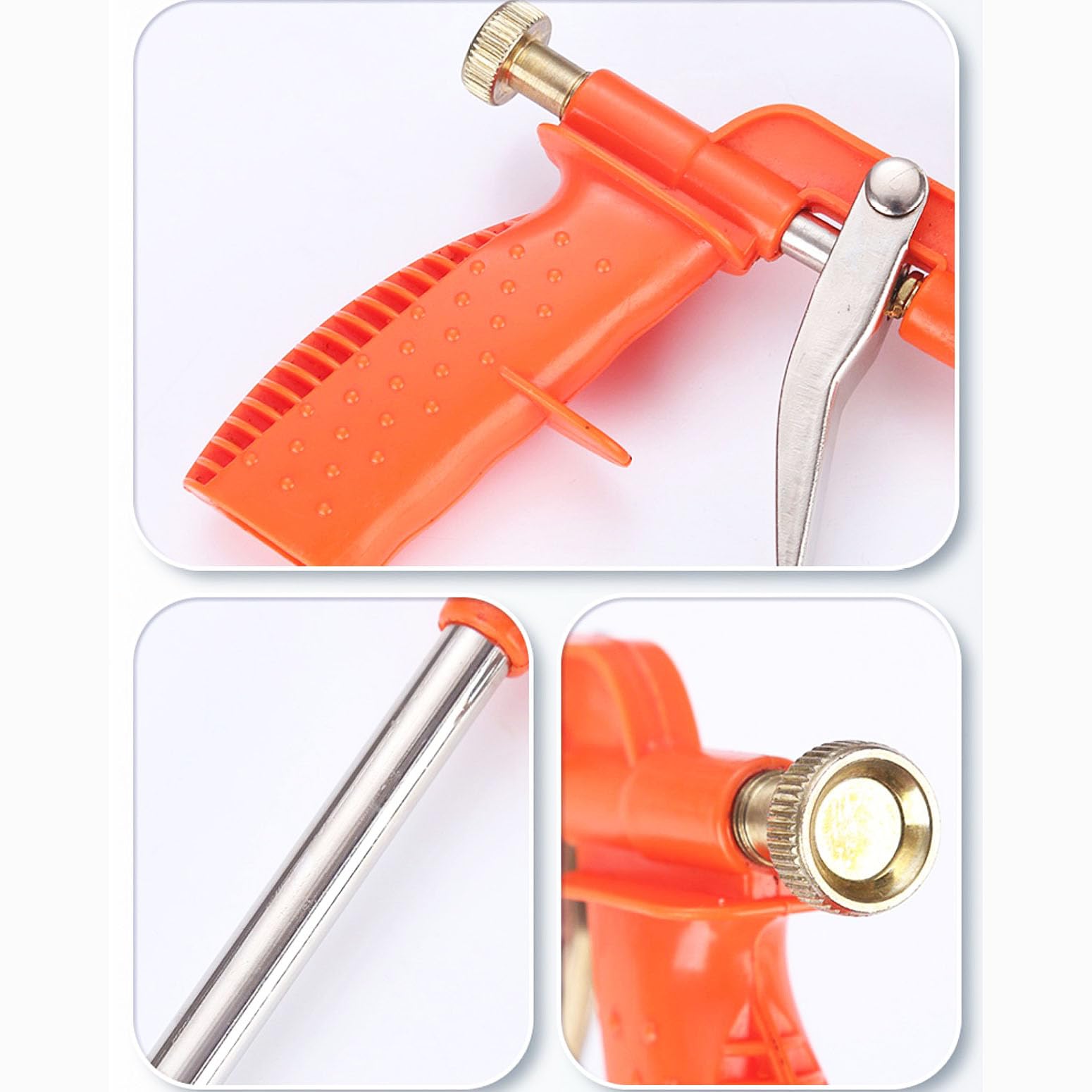 Pistola per Schiuma, professionale Pistola a schiuma, resistente PU Espansione Schiuma Pistola Spray, Pistola in schiuma poliuretanic, Metallo Pistola Sigillante Schiuma Erogazione Pistola