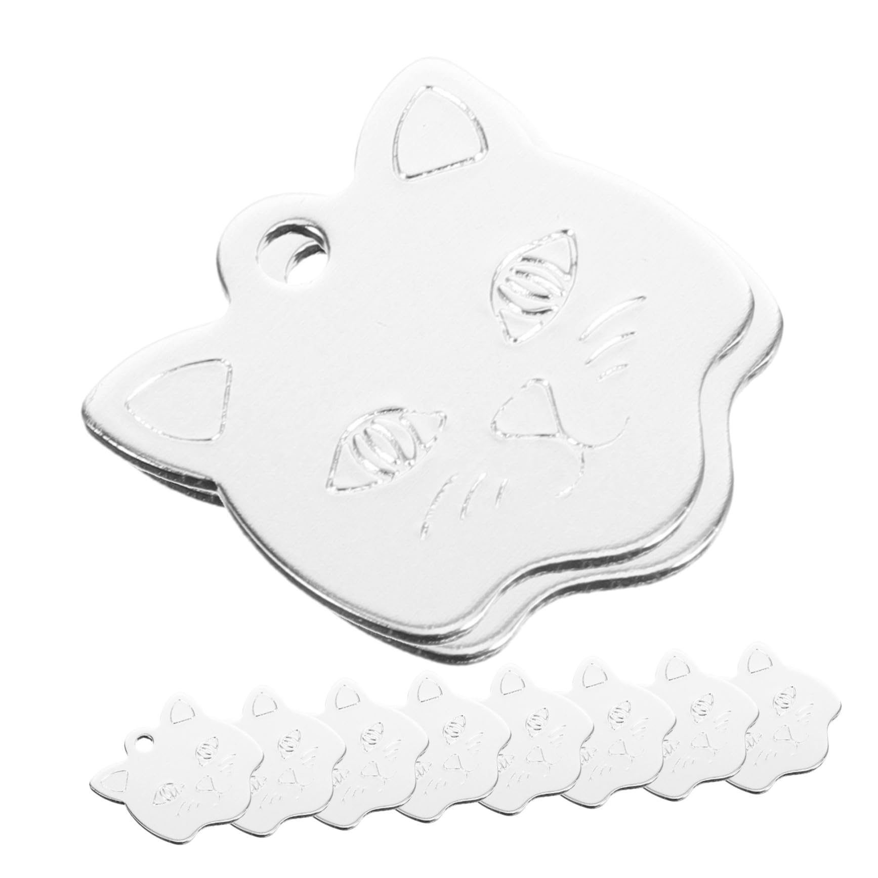 UPKOCH 5 Set Medaglietta Per Animali Domestici Da Targhette Identificative Personalizzabili Per Accessori Per Animali Per Incisione 10 Pezzi*5