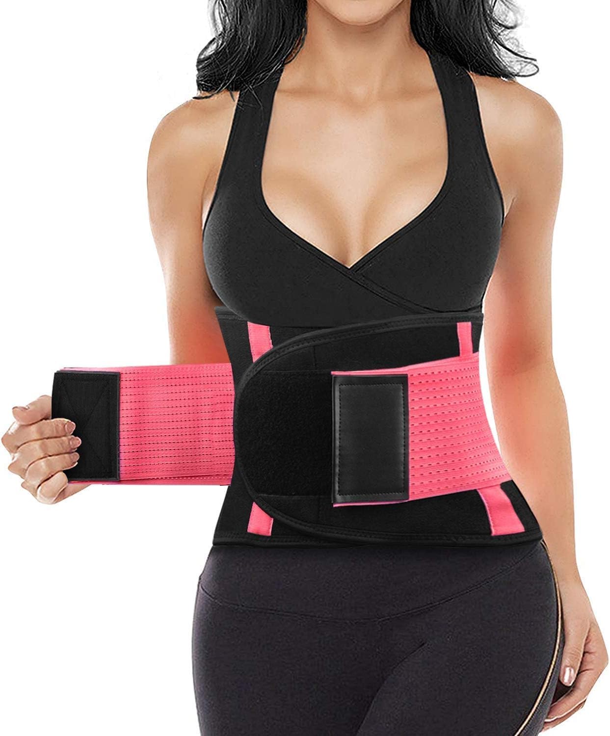 M&J 110cm Neoprene Lumbar Waist Support Waist Trimmer Belt Unisex exercise Weight Loss Burn Body Shaper Gym Fitness Belt