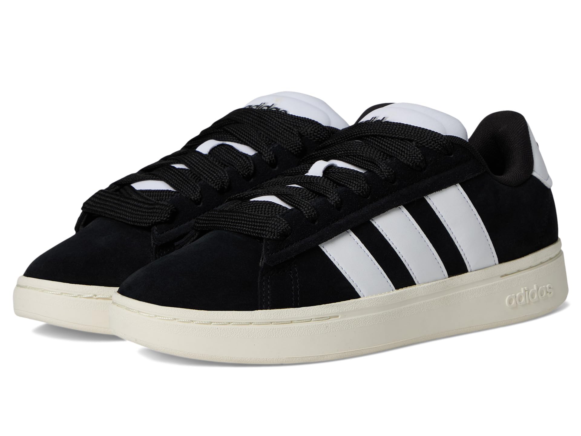 adidas Men's Grand Court Alpha 00s Sneaker, Black/White/Off White, 8.5