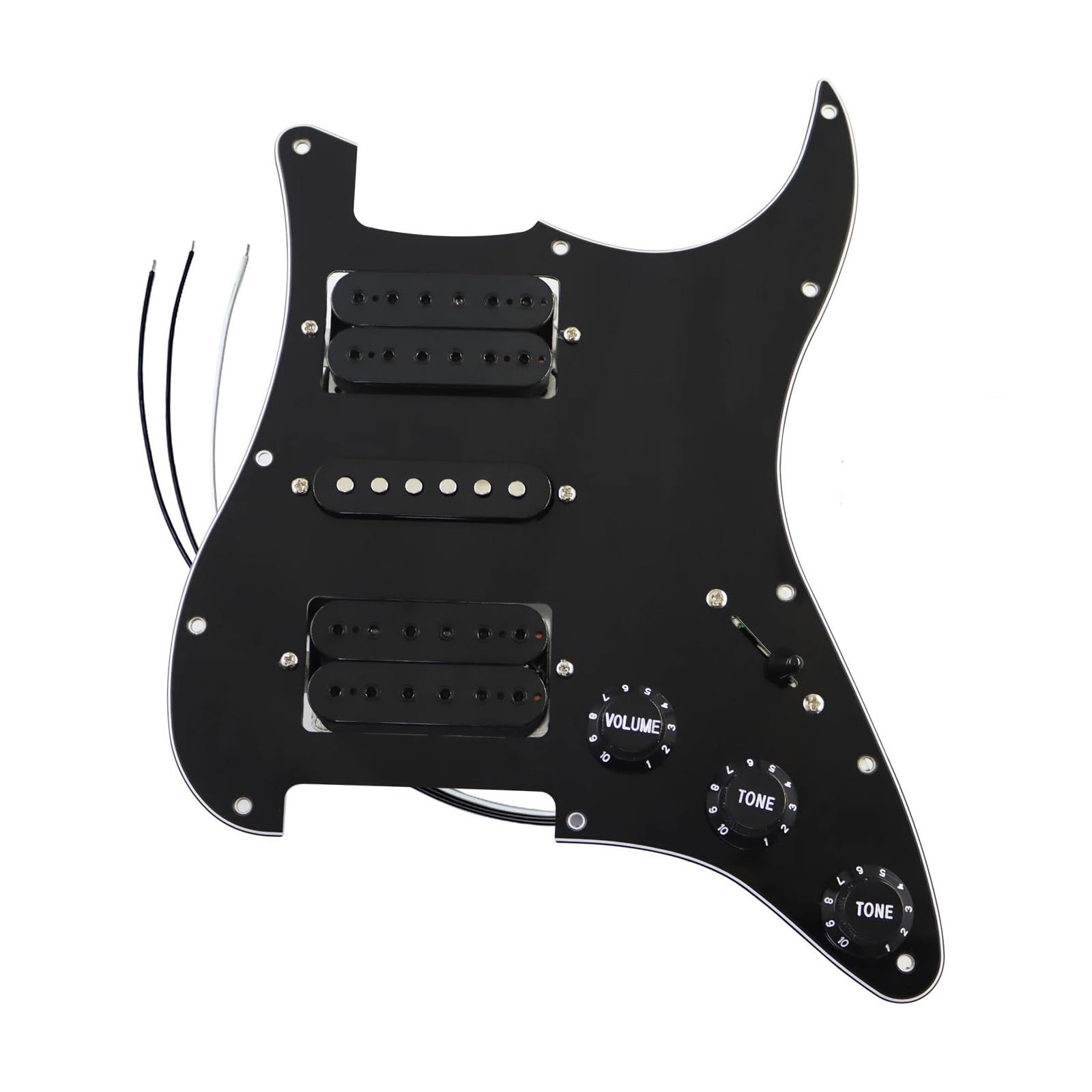 Zestaw Przetworników Do Gitary Elektrycznej Z Okablowaniem Kompletny Pickguard Z Okablowaniem I Przetwornikam