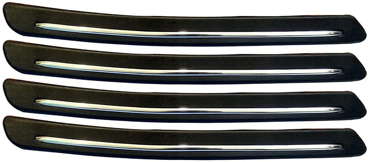 CARIZO Car Front and Rear Corner Bumper Guard Protector | Single Chrome Strip | Anti-Collision | Anti-Scratch Bumper Protector for Hyundai i20 Magna/Asta/Sportz (2020-21)