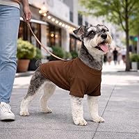 Vista 6 de Lovelonglong Ropa de bulldog para perro, camiseta en blanco para Bulldog francés, Bulldog inglés, American Pit Bull Pugs, 100% algodón, cuidado