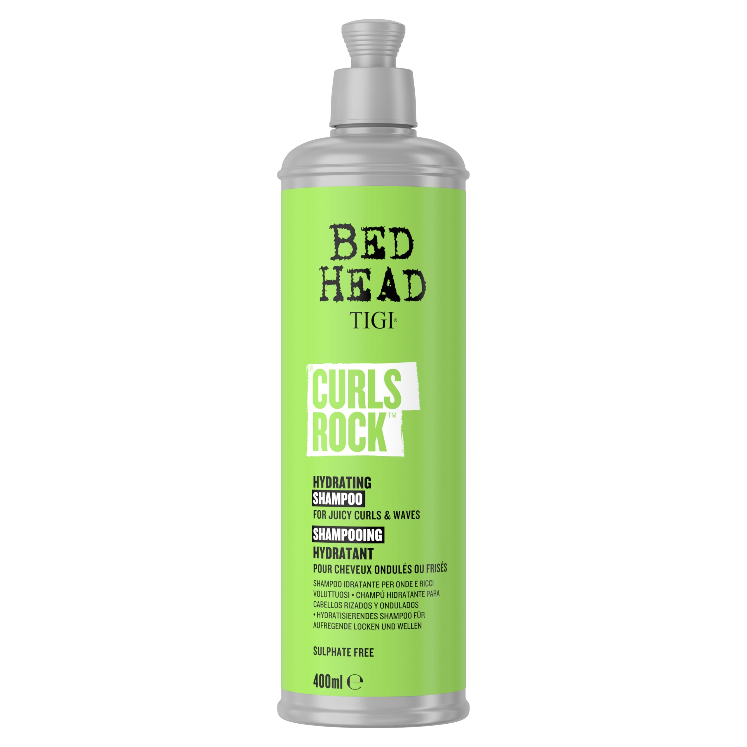 Bed Head by TIGI, Curls Rock Hydrating Shampoo, For Juicy, Enhanced Curls and Waves, 400ml