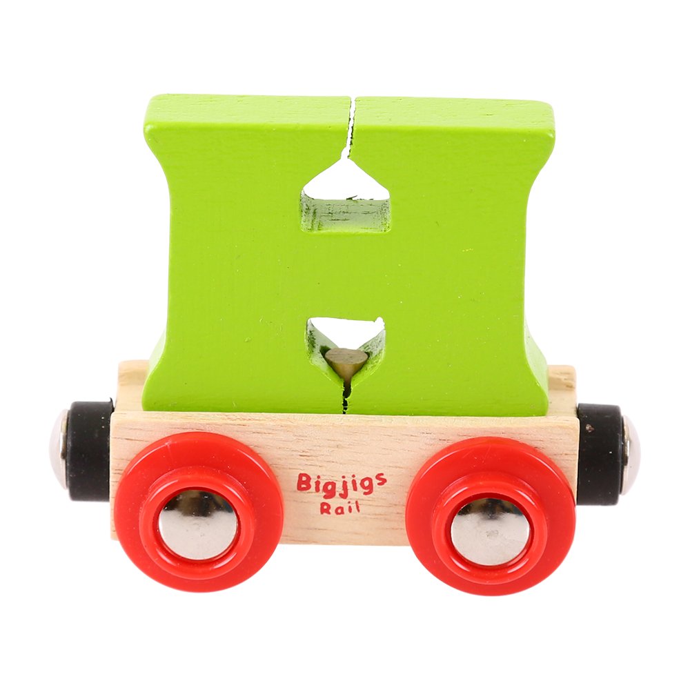 Bigjigs Rail Rail Name Letter H (Green) — image 1