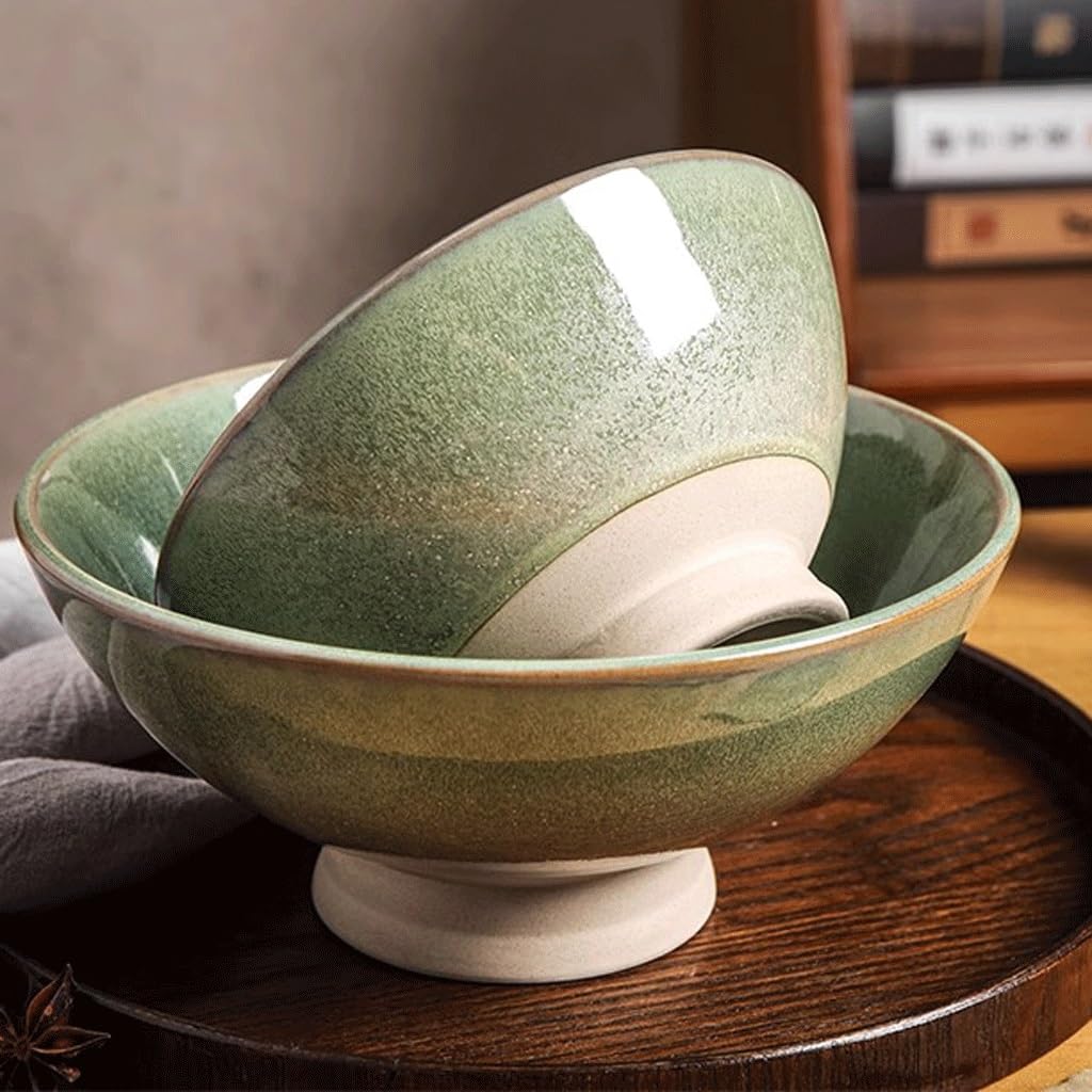 Miski do serwowania, salaterka, miska ceramiczna, miska do ramenu duża miska na zupę z makaronem do użytku domowego miska na owoce i warzywa(25x11.5cm)