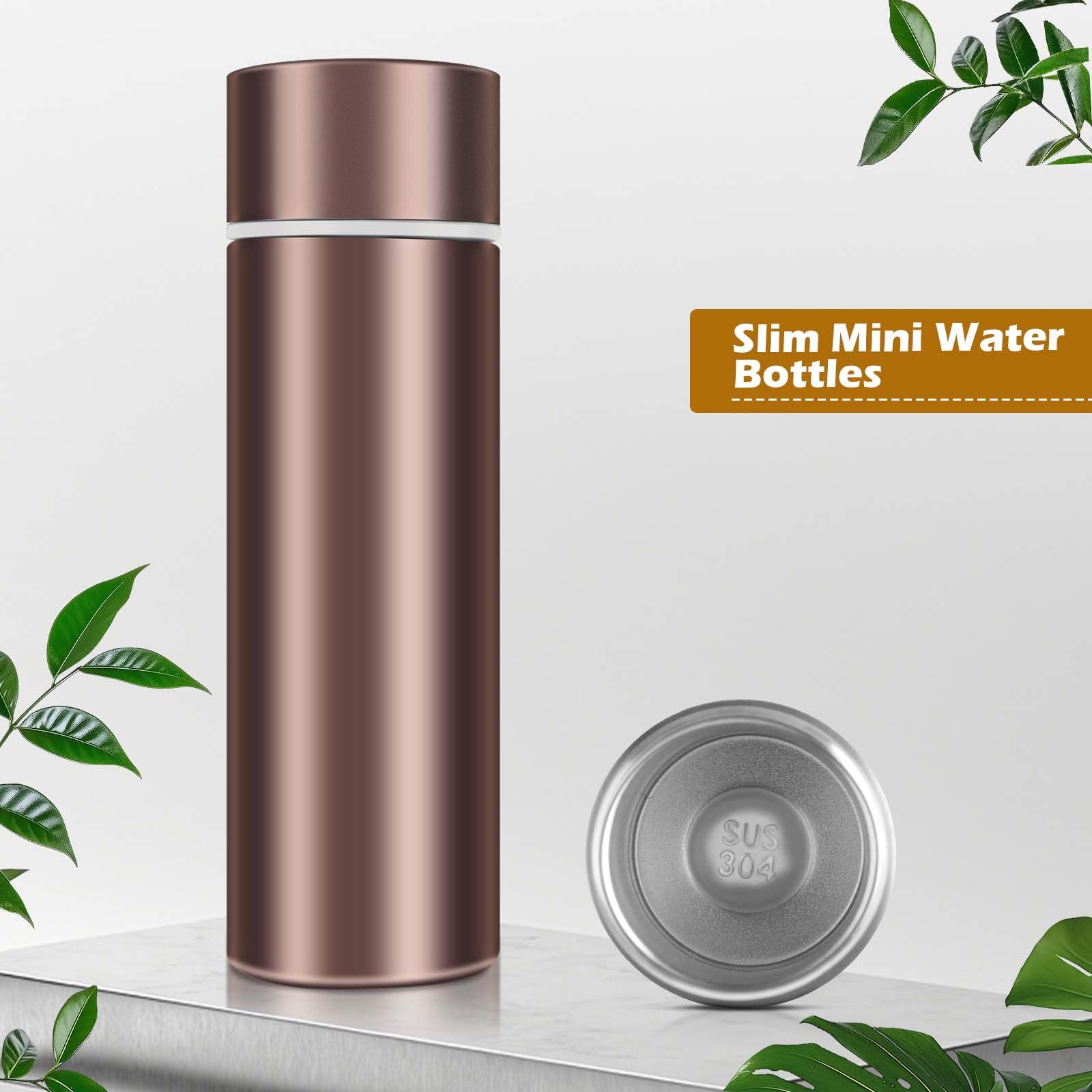 Bottiglia d'acqua in acciaio inox,150 ML piccola thermos,Bottiglia per bevande calde,Mini thermos portatile per caffè,Bottiglia d'acqua per bevande