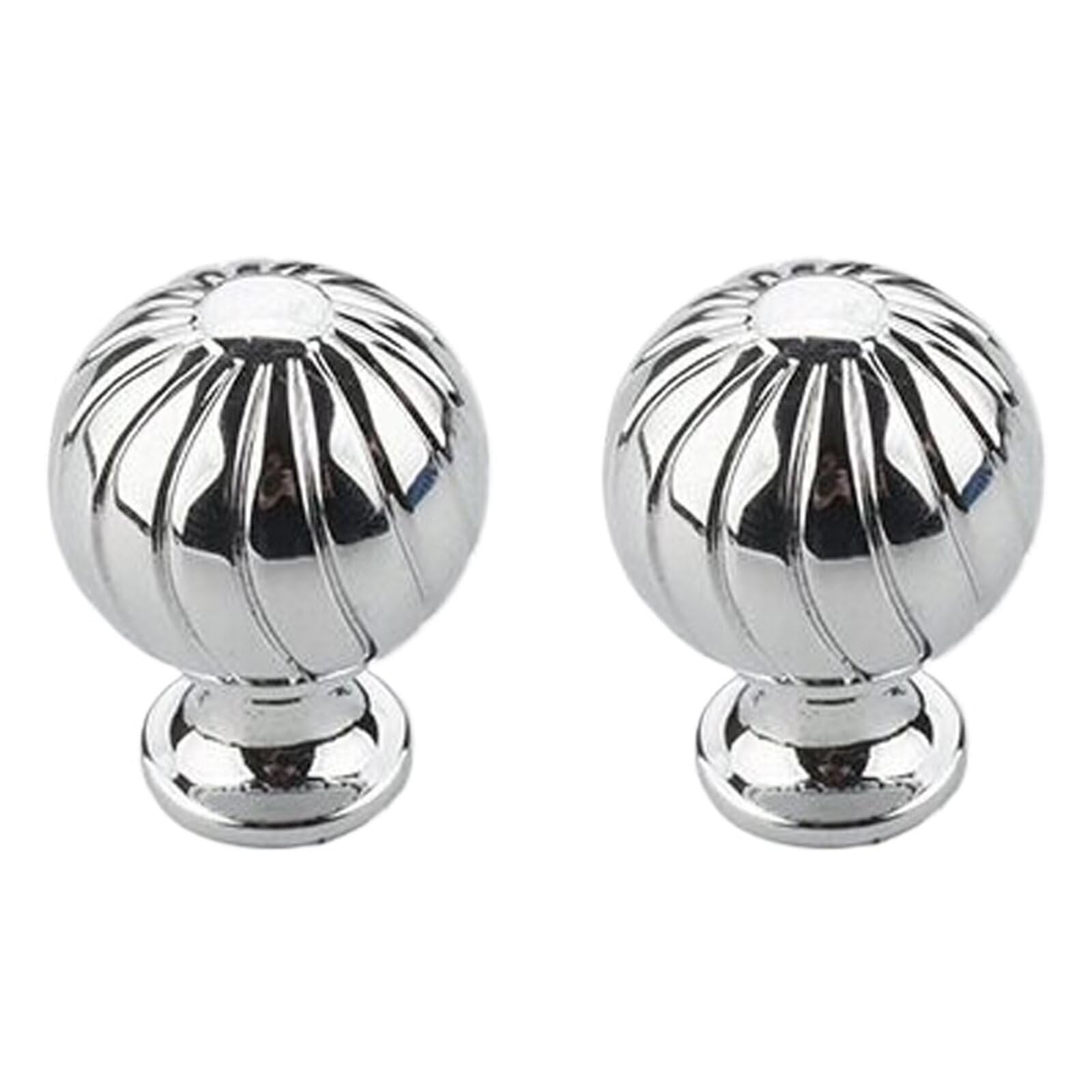 TYYCKJ 2 Pack 24mm Cabinet Knobs Single Hole Drawer Pulls Round Kitchen Knob Dresser Handles and Pull for Bedroom Bathroom Wardrobe Cupboard Closet Door Hardware Handle