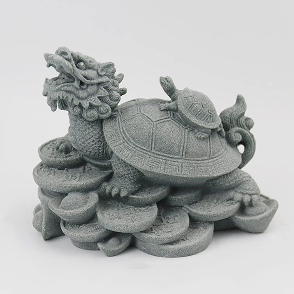 livelyfish Aquarium Turtles Statue Fish Tank Tortoise Sculptures Realistic Sandstone Turtle Figurine Model Animal Ornaments,A