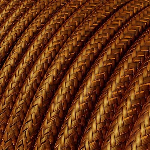 CA Creative Cables Copper Glitter Covered Round Electric Cable - RL22-150ft, 3 x 18 AWG