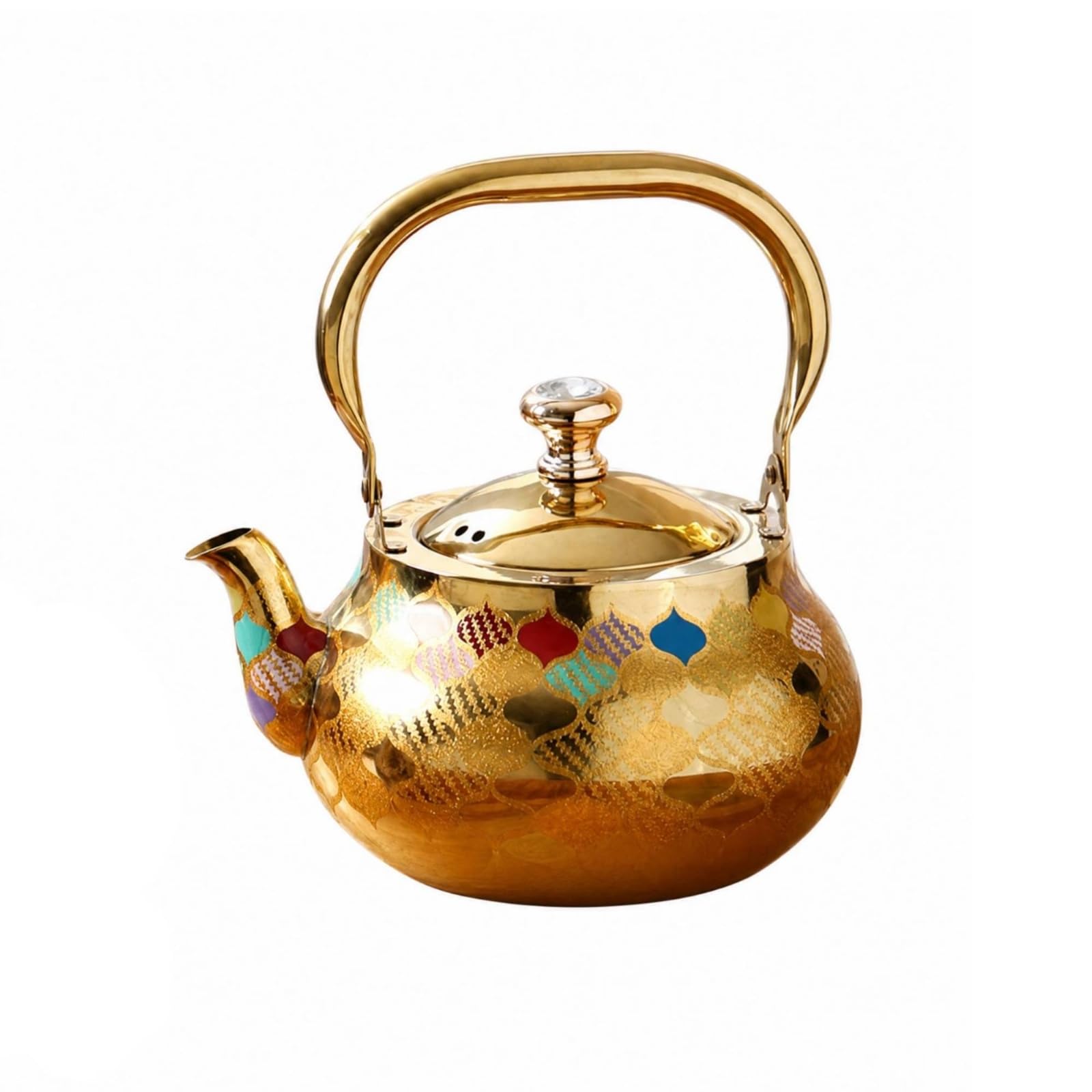 Pot à Thé Filtre à Infusion en Acier Inoxydable pour Branches Thé Service Décoratif Dans la Salle à Manger le Salon, 2,5L