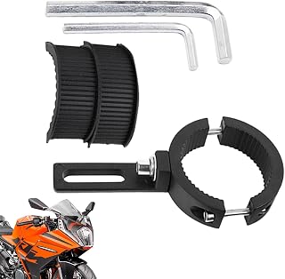 Soporte de faro de motocicleta, soporte de montaje para luz de niebla, collar de fijación para manillar, soporte de faro para conducción todo terreno MTB moto verde