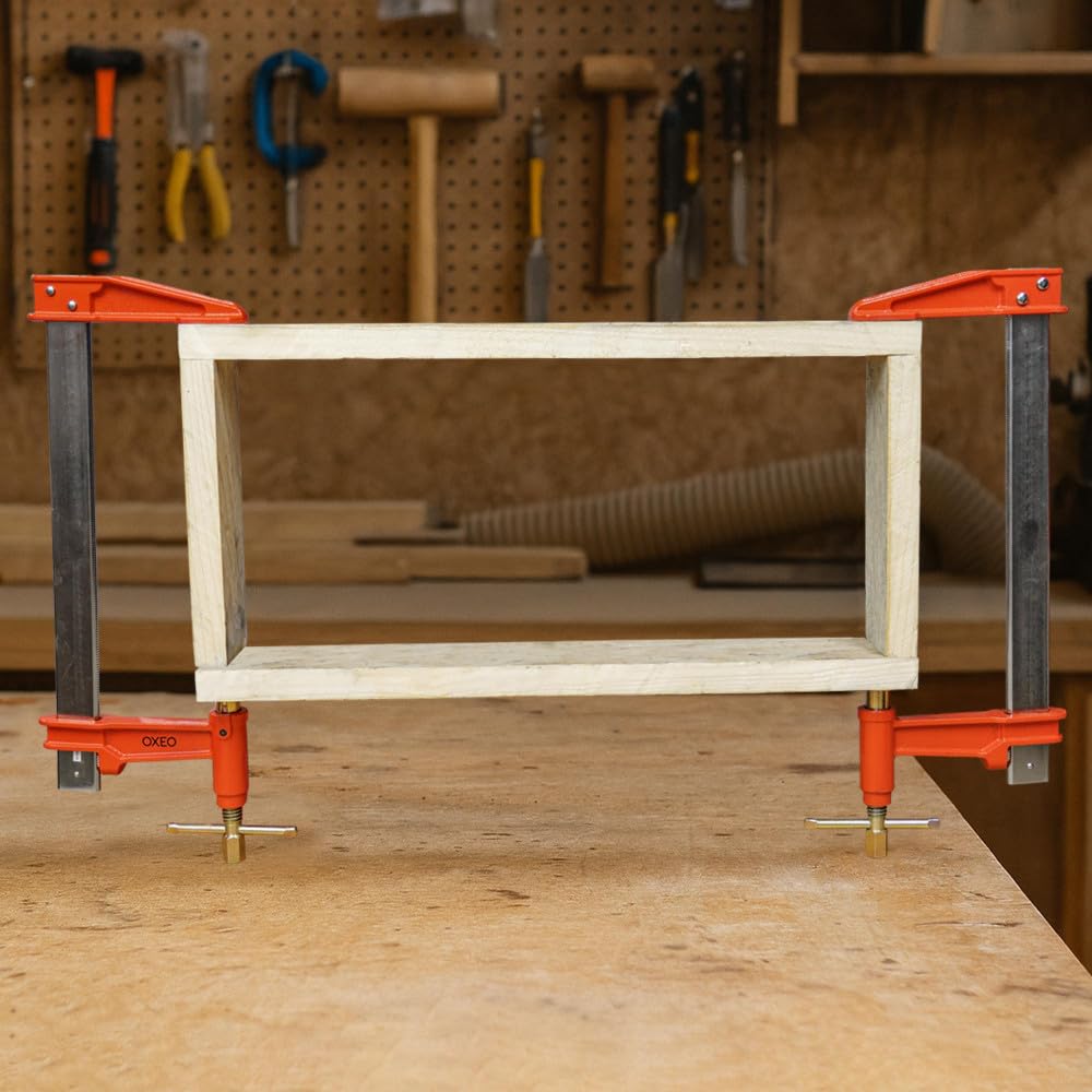 Lot de 2 serres joints à pompe 30 cm - Acier laminé - Longueur de serrage 30 cm - Saillie 125mm - Frein anti glissement
