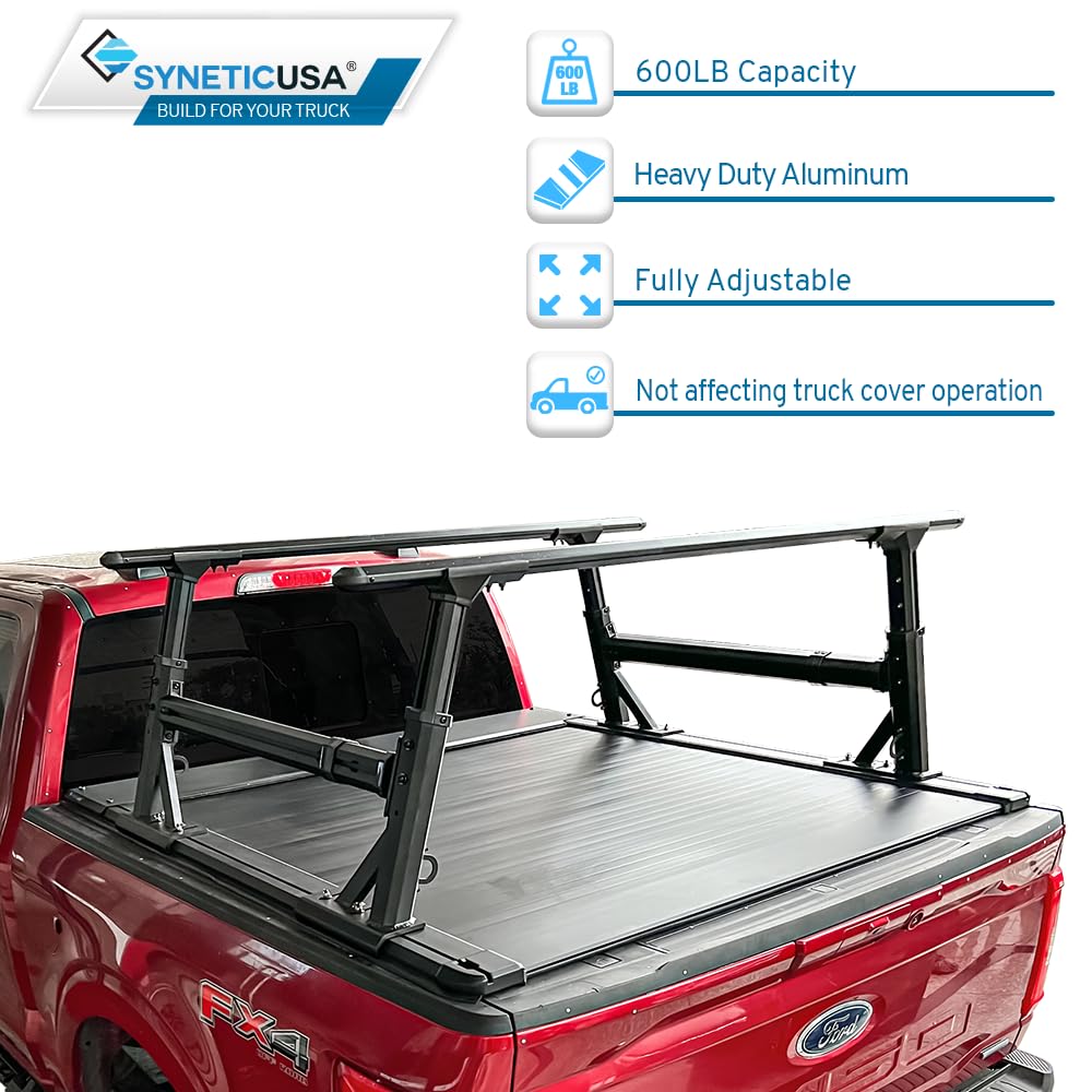 Syneticusa AR Automatic Retractable Tonneau Cover For 2020-2026 Jeep Gladiator 5ft Bed | Waterproof