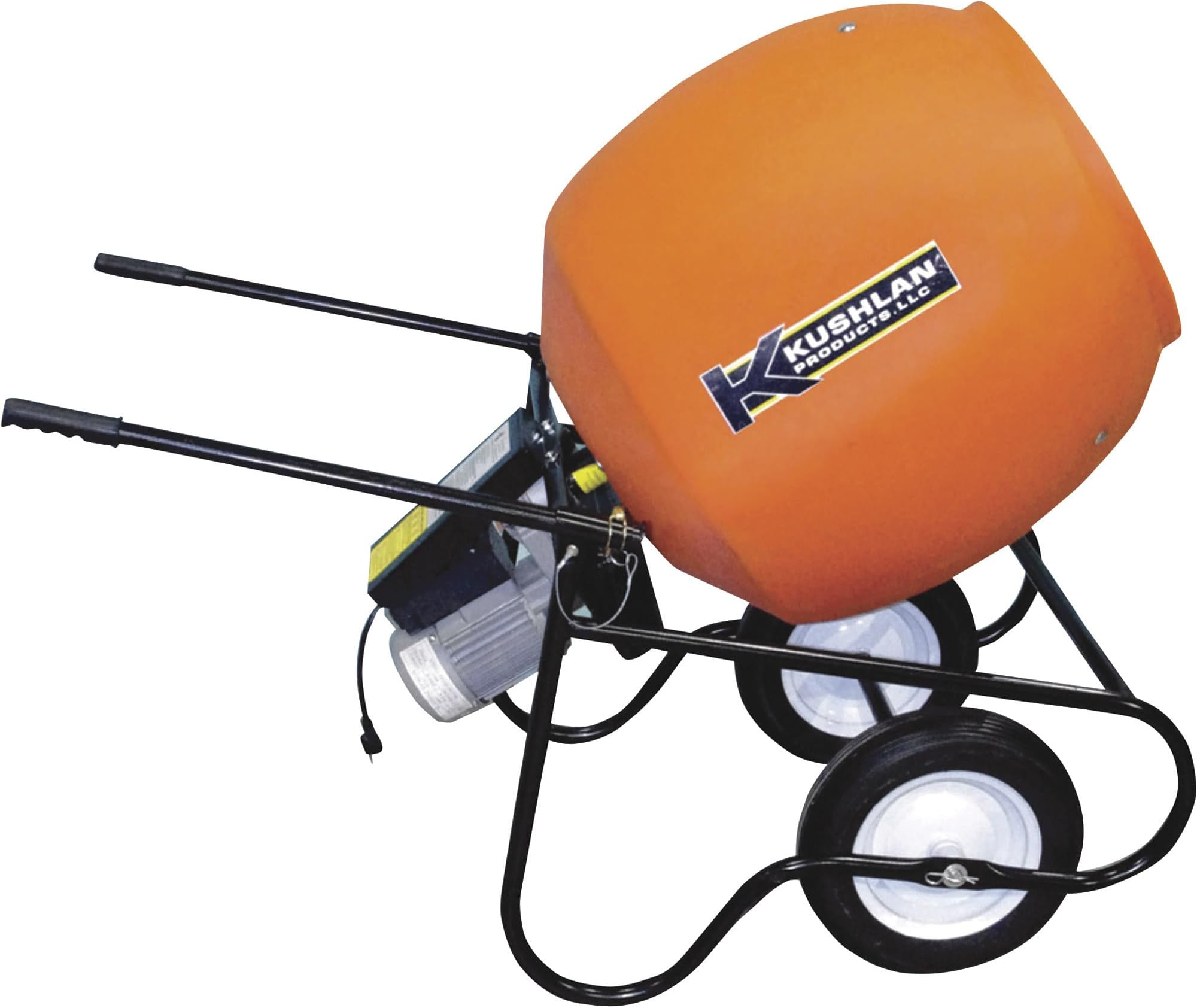 Wheelbarrow Mixer, 6 cu ft, 115V, 3/4HP
