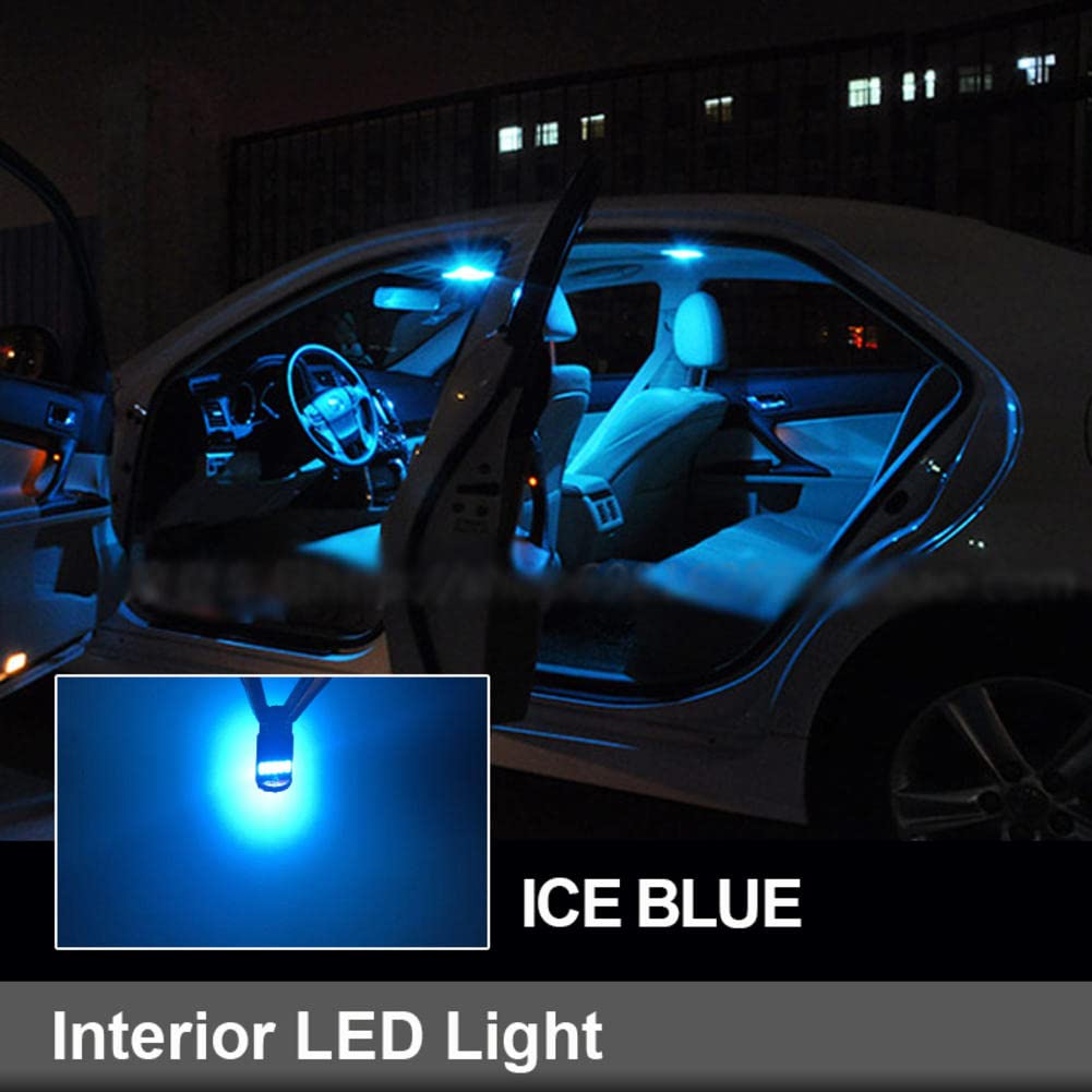 10pcs Canbus Car Accessories White Interior LED Light Bulbs Package Kit, para Lincoln MKX 2007 2008 2009 Map Dome License Lamp