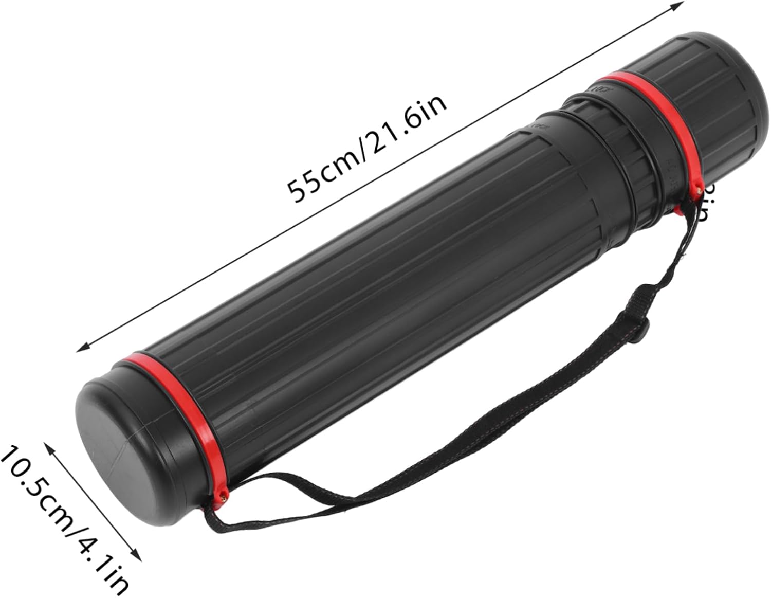 STOBOK Versatile Storage Tube for Posters Drawing Tools Telescopic Design Robust Plastic Construction Black