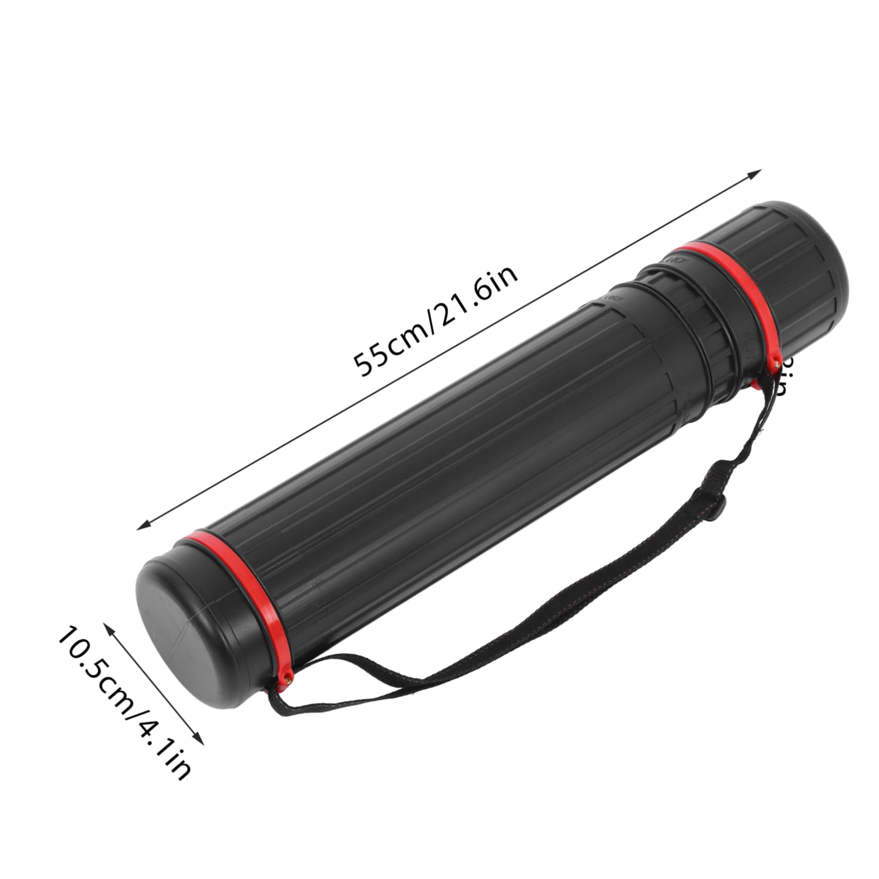 HOODANCOS Extendable Poster Tube Water Resistant Telescoping Storage for Blueprints Artwork Plastic Design for Document Protection Travel Compact