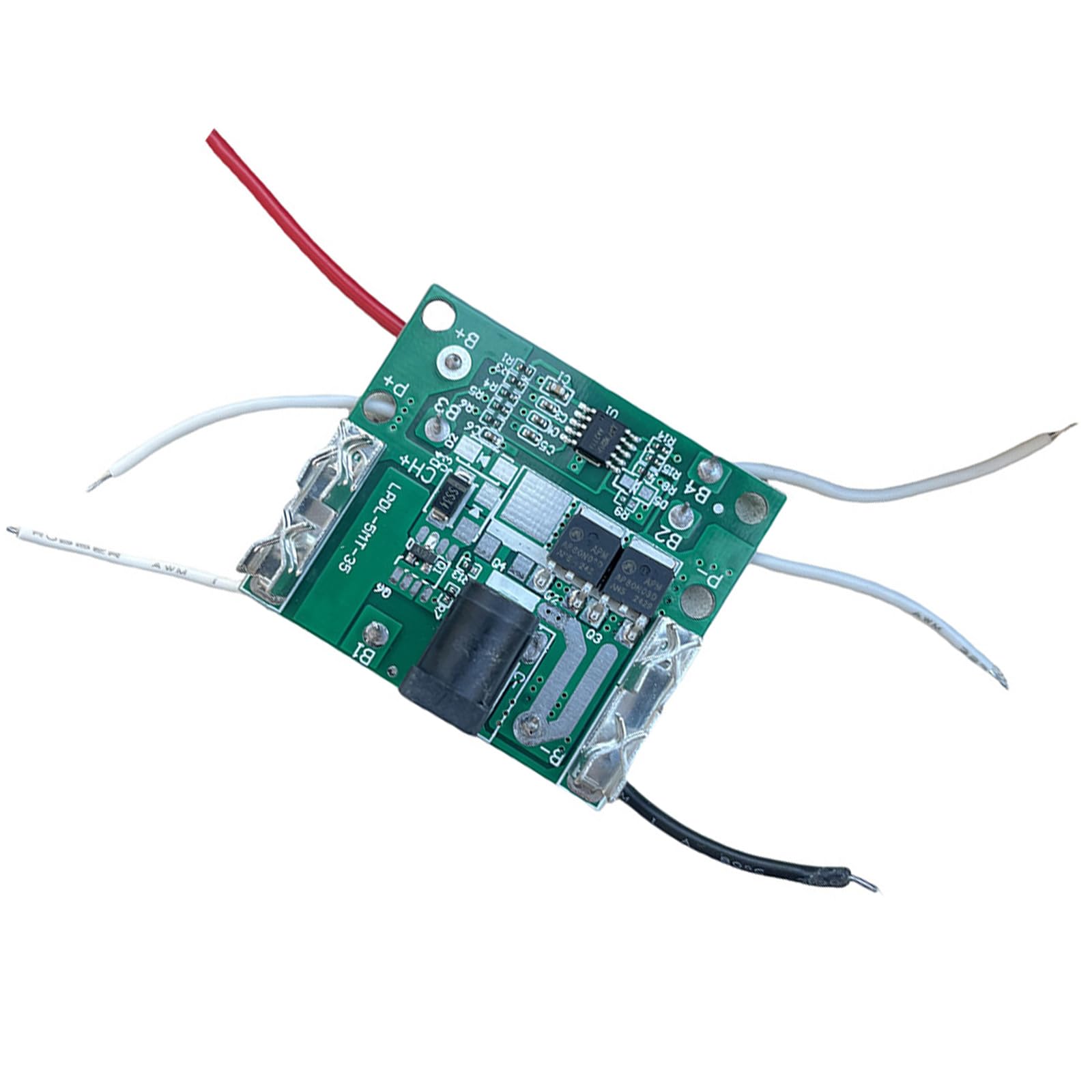Battery Board 5S 21V PCB Module with Wire Cables, Overcharge Over-Discharge Short Circuit Overcurrent Control for Battery Pack Replacement Use