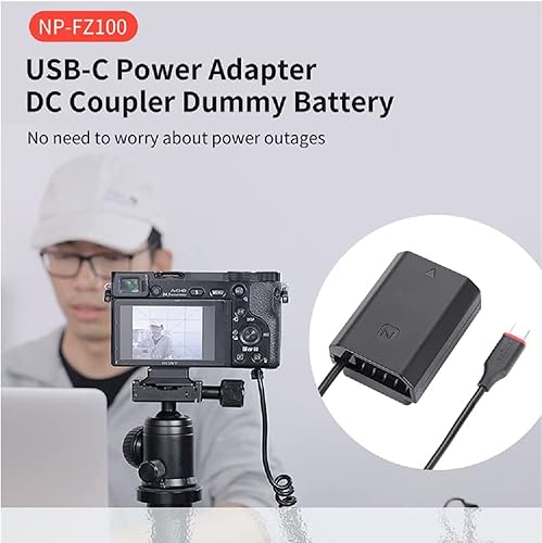 Miniatura 6 de King Ma LP-E6 Dummy Battery Decoded LP-E6 Battery Replacement with Type-C Spring Power Adapter Cable for Canon EOS 5D4 80D 5D2 5D3 70D 60D 6D 7D2 7D