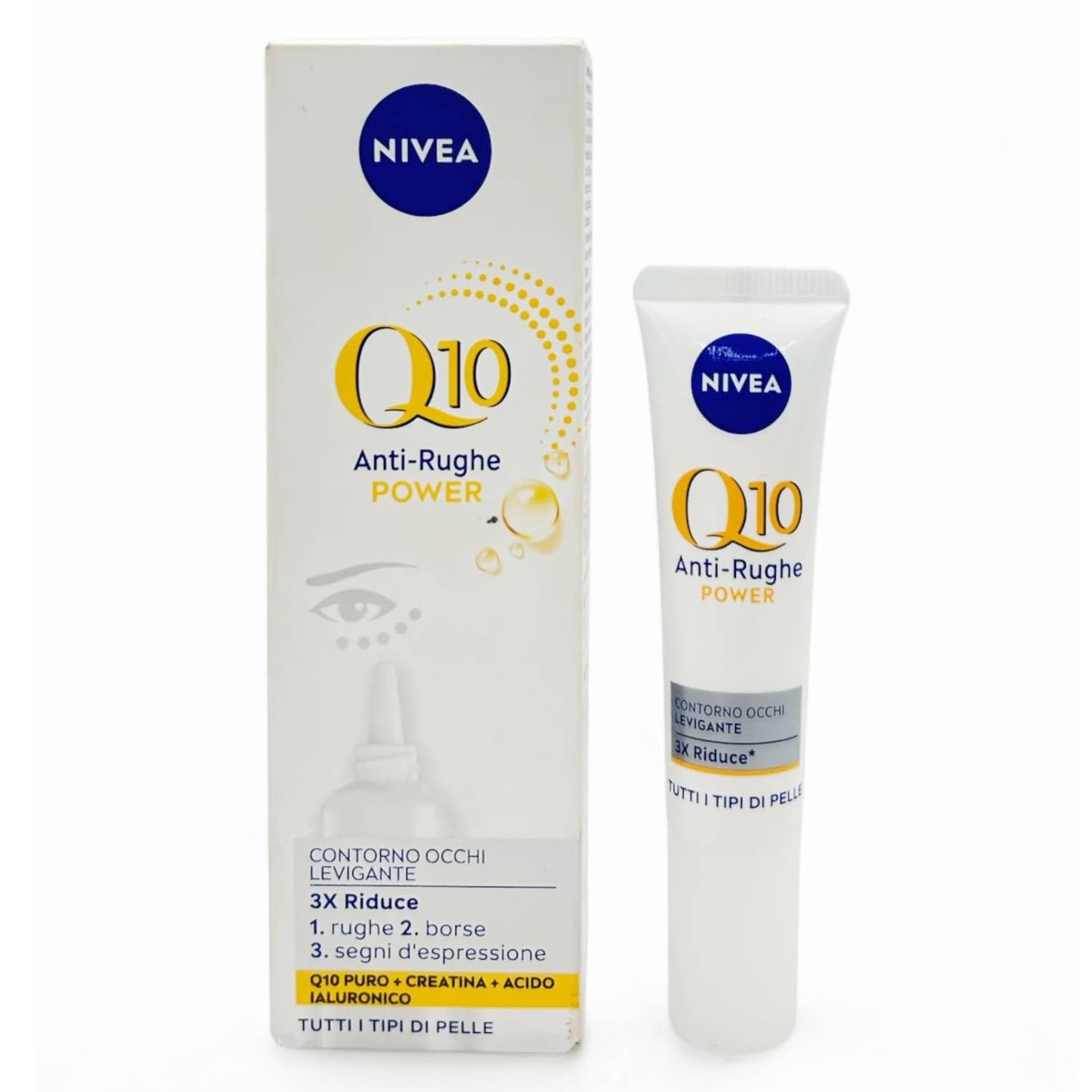 NIVEA Q10 Power Anti-Falten-Creme für die Augen, glättend, 15 ml