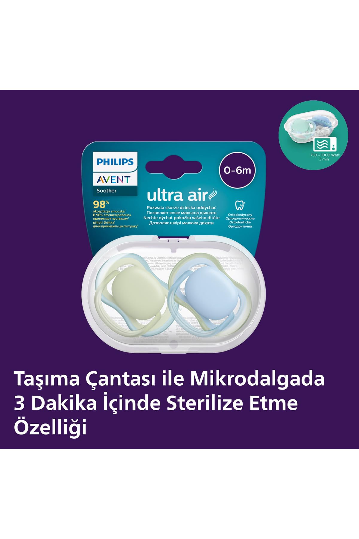 Philips Avent Ultra Air Emzik 0-6 Ay 2'Li Scf085/21