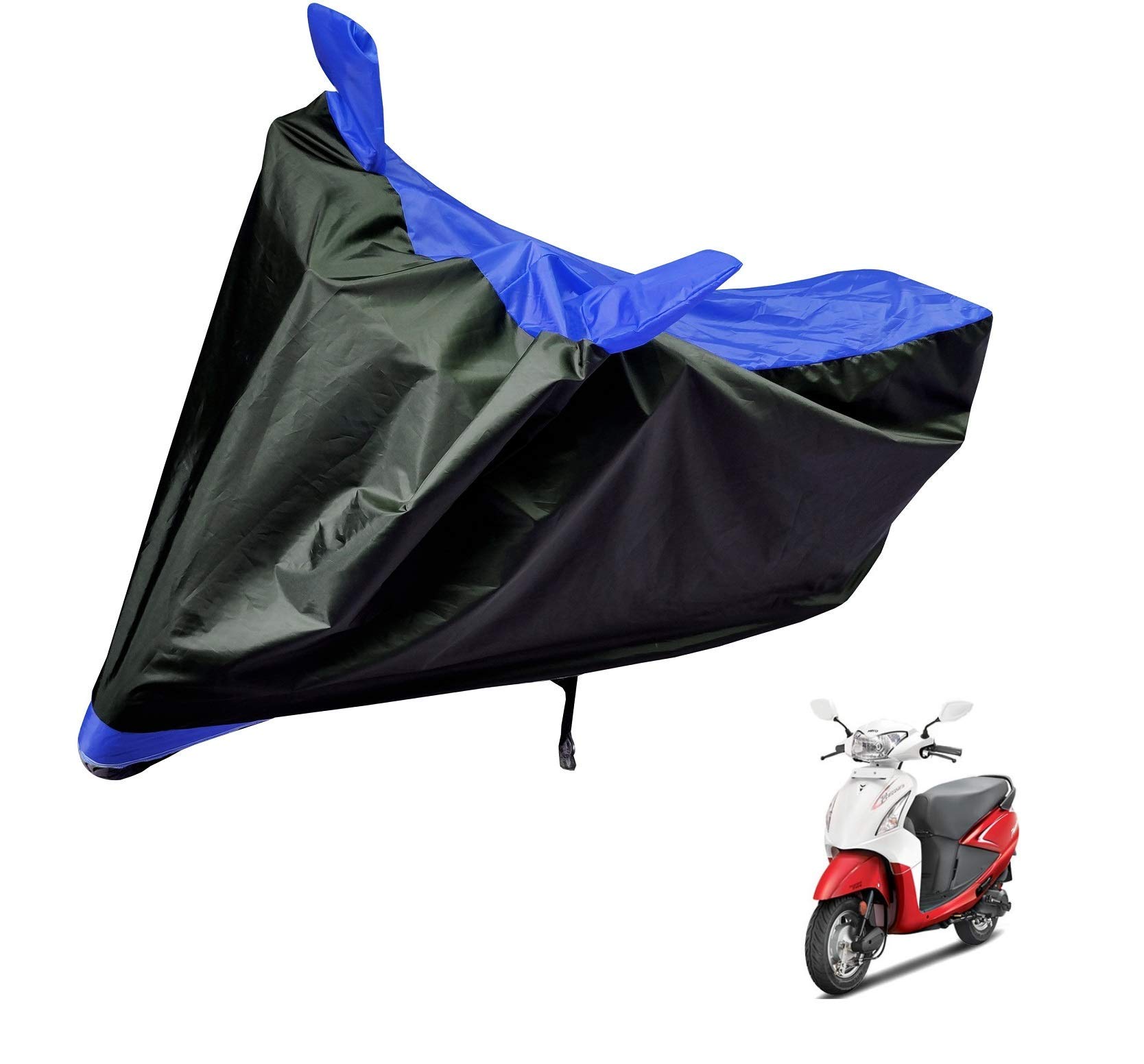 Auto Hub Water Resistant Bike Body Cover for Hero Pleasure - Black/Blue (B074KG19ZN) Amazon Price History, Amazon Price Tracker