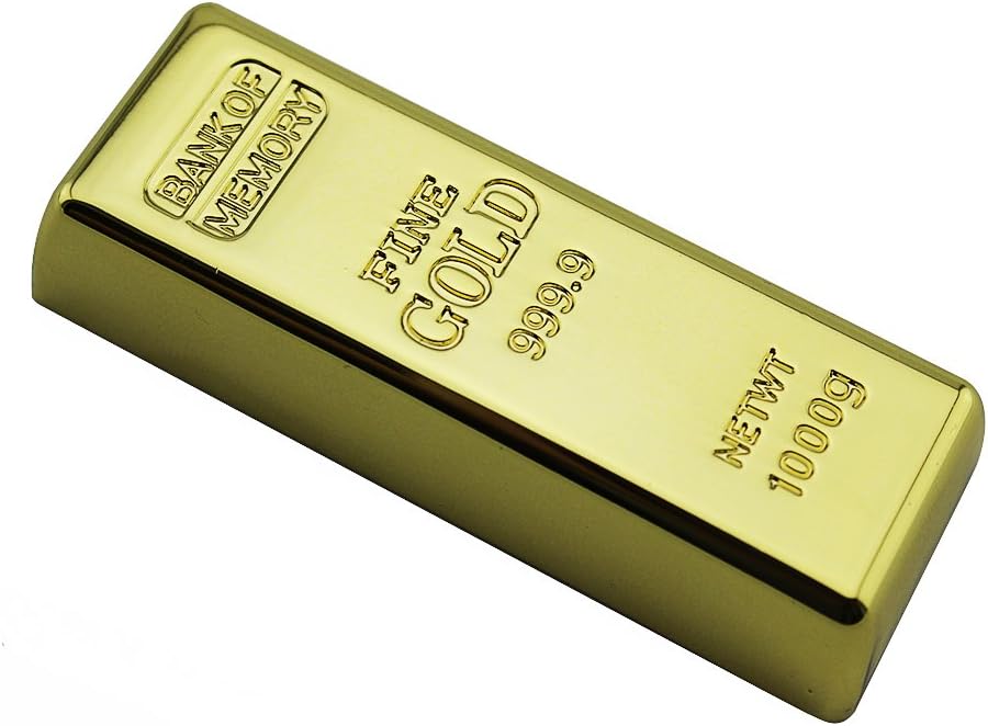 A Plus+ 10 Pack 8GB USB Flash Drive Bullion Gold Bar Design USB Flash Memory Drive Stick U Disk Pendrive