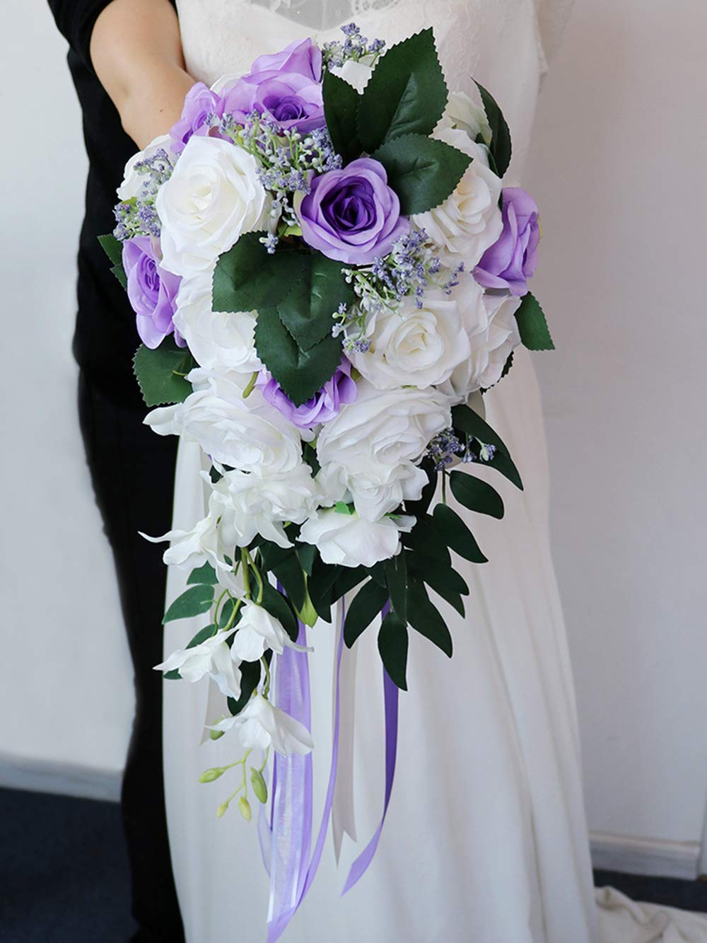 Amazon.com: ChezMax Wedding Bridal Bouquet Artificial Rose Flowers
