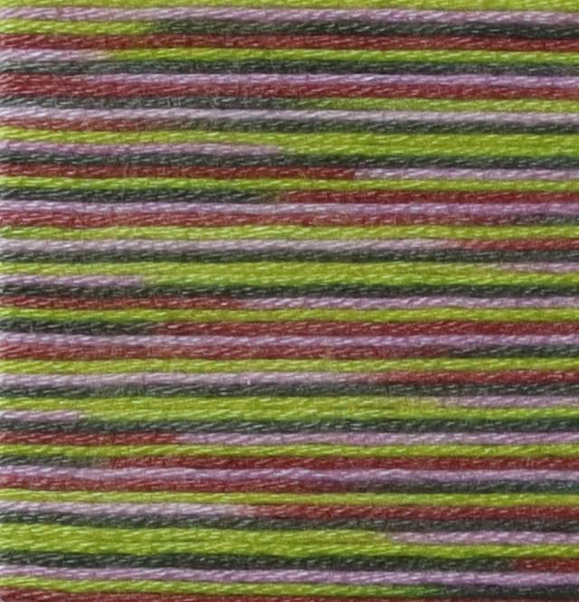 Image of KCS Big skeins of 25 Meters Size 25 Color Variegated Cross Stitch Stranded Threads,6 skeins,4509