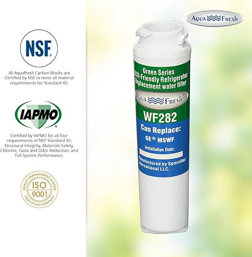 Miniatura 5 de Aqua Fresh GE MSWF - Filtro de agua de repuesto compatible con GE MSWF, 101820A, 101821B, MSWF3PK, MSWFDS, AP3997949, PC46783, PS1559689, WR02X12345