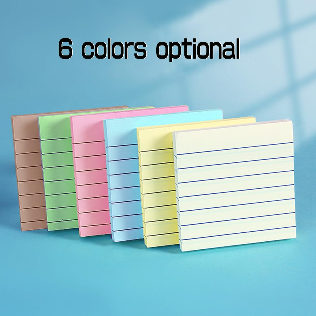 Amazon.co.jp: 12冊*70枚(6色から選べます) ピンク 付箋 75x75mm 罫線