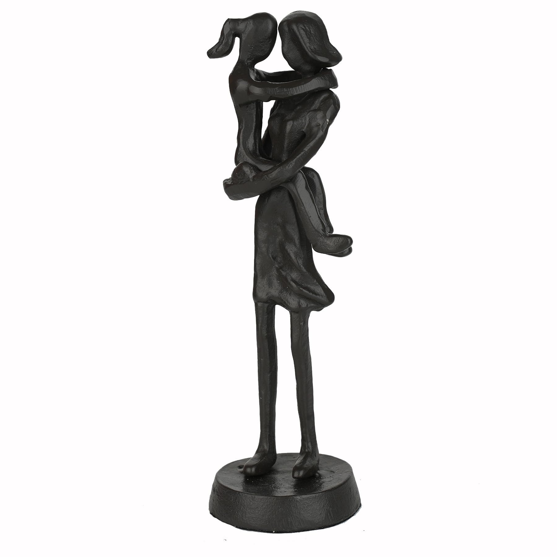 Aokeleilei Iron Mother and Daughter Figurines Gift, Iron Statue Decor Iron Sculpture Decor Gift for Mothers Day Birthday Christmas,Home and Office Decor