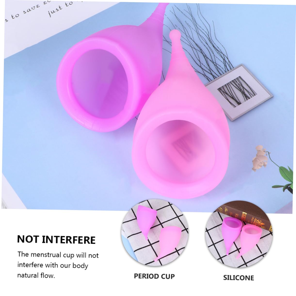 Didiseaon 3 Set Di Coppette in Silicone Riutilizzabili Femminili Sicure Delicate Sulla Pelle Per Il Ciclo Mestruale 6 Pezzi*3