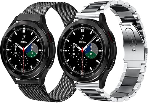 OTOPO Galaxy 4 - Correas de reloj clásicas de 1.811 in y 1.654 in, Galaxy Watch 54 de 1.732 in y 1.575 in, para hombres y mujeres, reloj 5 Pro,