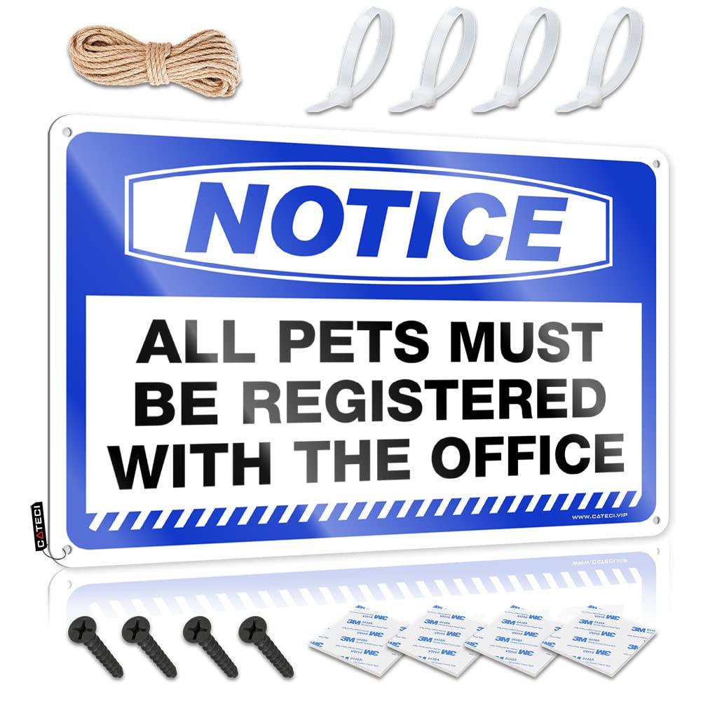 Klimora One Color Shower Towels Notice All Pets Must Be Registered With The Office Tin Sign Bathroom Hand Towels Body Towels(30X40cm)