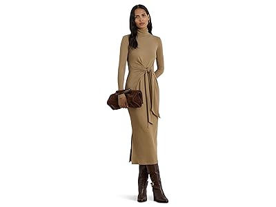 Lauren Ralph Lauren Tie-Front Turtleneck Dress Women